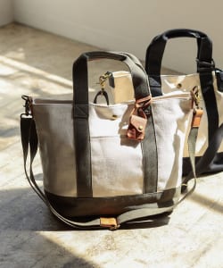 toleur × Ray BEAMS / 別注 キャンバス メッシュ トートバッグ