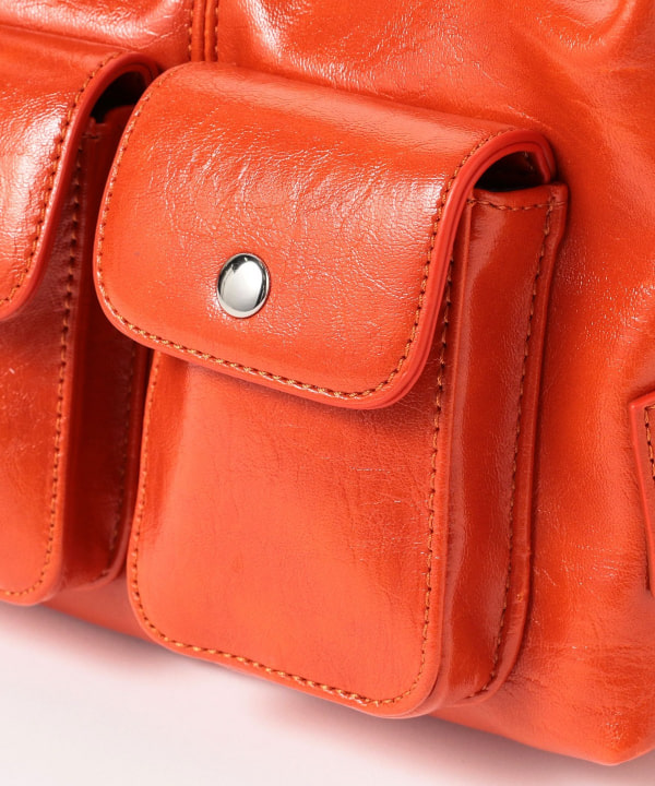 Ray BEAMS Ray BEAMS / 女裝合成皮革寬帶手提包（包包手提包）網購｜BEAMS