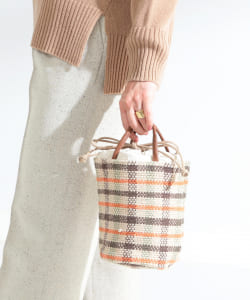 ▲【WEB限定】Lilas Campbell / レトロ チェック ミニバッグ