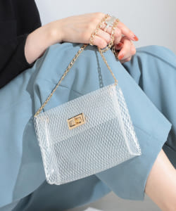 bLicensceLL × Ray BEAMS / 別注 クリア メッシュ バッグ