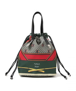 ▲○TOGA PULLA / PRINT DRAWSTRING BAG
