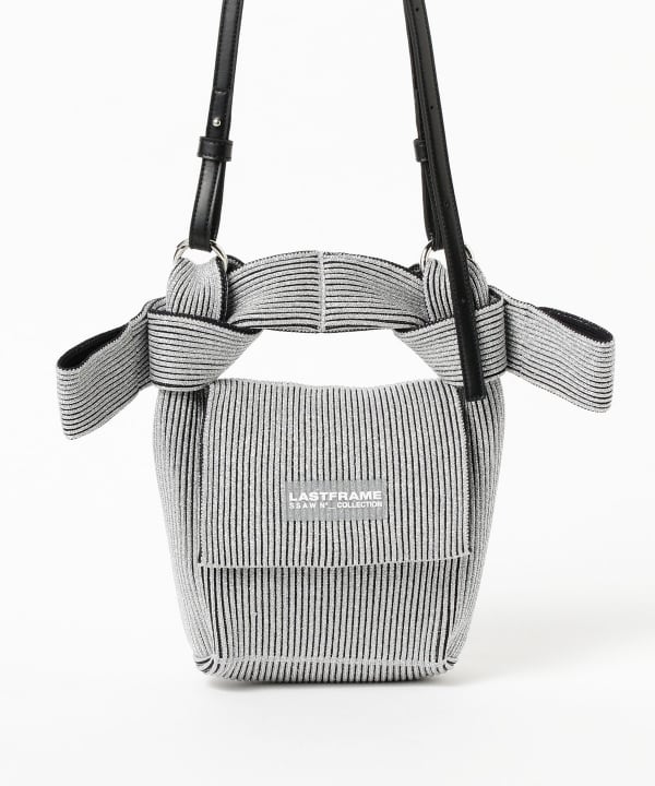 【LAST FRAME】ラストフレーム　オビバッグ　シルバー Ray BEAMS（レイ ビームス）LASTFRAME / KYOTO METALLIC OBI BAG