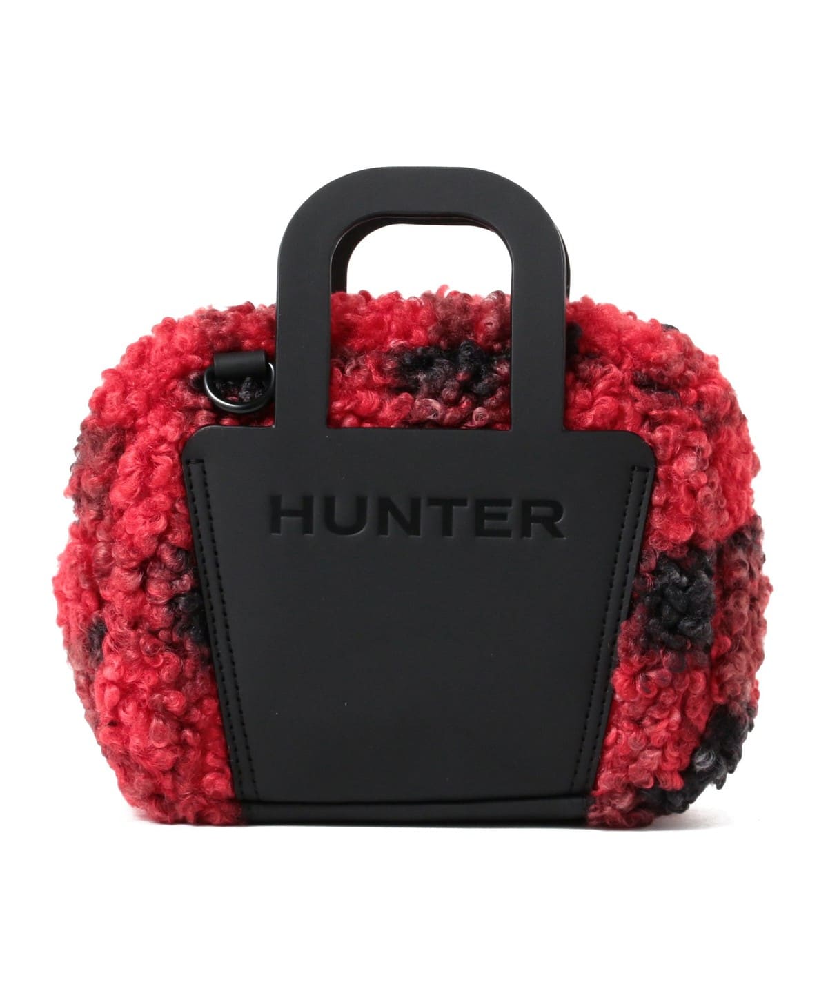 HUNTER ハンター / グラムチェック ブークレ クロスボディ バッグ WOMEN BLK/RED ONE SIZE HUNTER ハンター / グラムチェック ブークレ クロスボディ バッグ WOMEN BLK/RED ONE SIZE