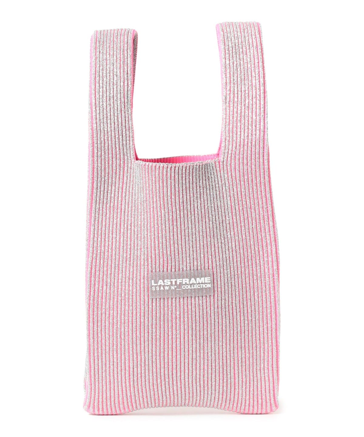 LASTFRAME ラストフレーム / KYOTO METALLIC MARKET BAG SMALL バッグ WOMEN Silver*NeonPink ONE SIZE LASTFRAME ラストフレーム / KYOTO METALLIC MARKET BAG SMALL バッグ WOMEN Silver*NeonPink ONE SIZE