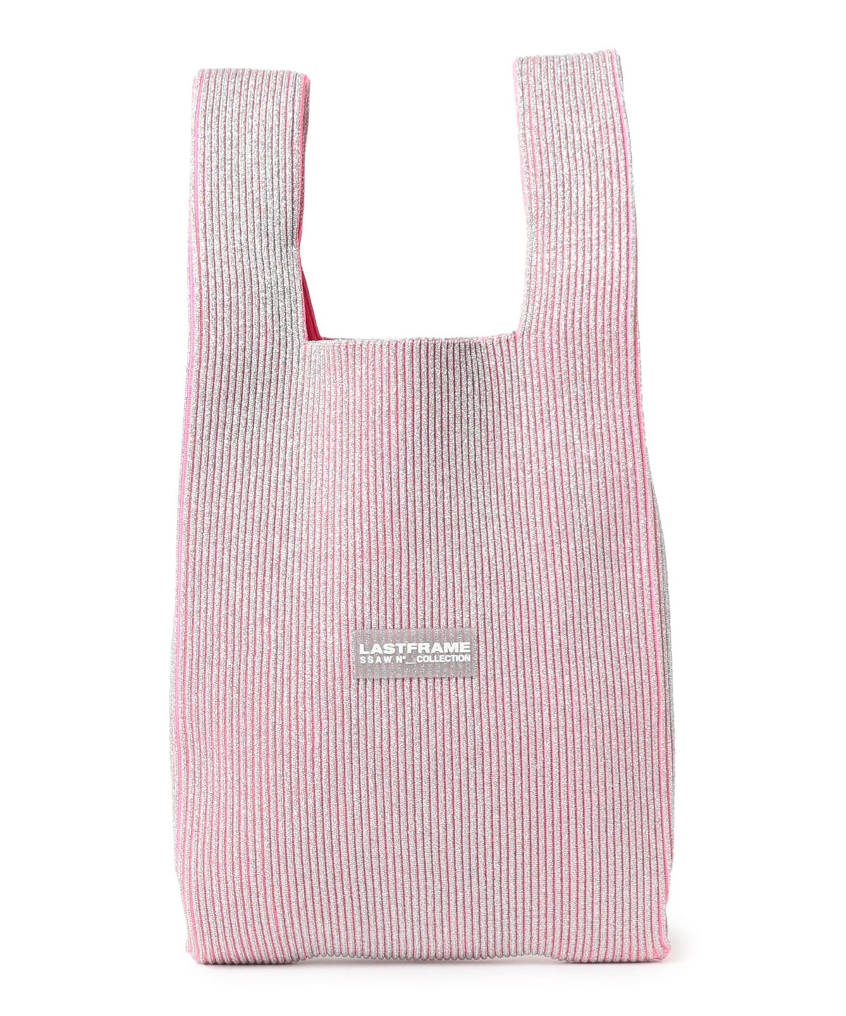 LASTFRAME ラストフレーム / KYOTO METALLIC MARKET BAG MEDIUM バッグ WOMEN Silver*NeonPink ONE SIZE LASTFRAME ラストフレーム / KYOTO METALLIC MARKET BAG MEDIUM バッグ WOMEN Silver*NeonPink ONE SIZE