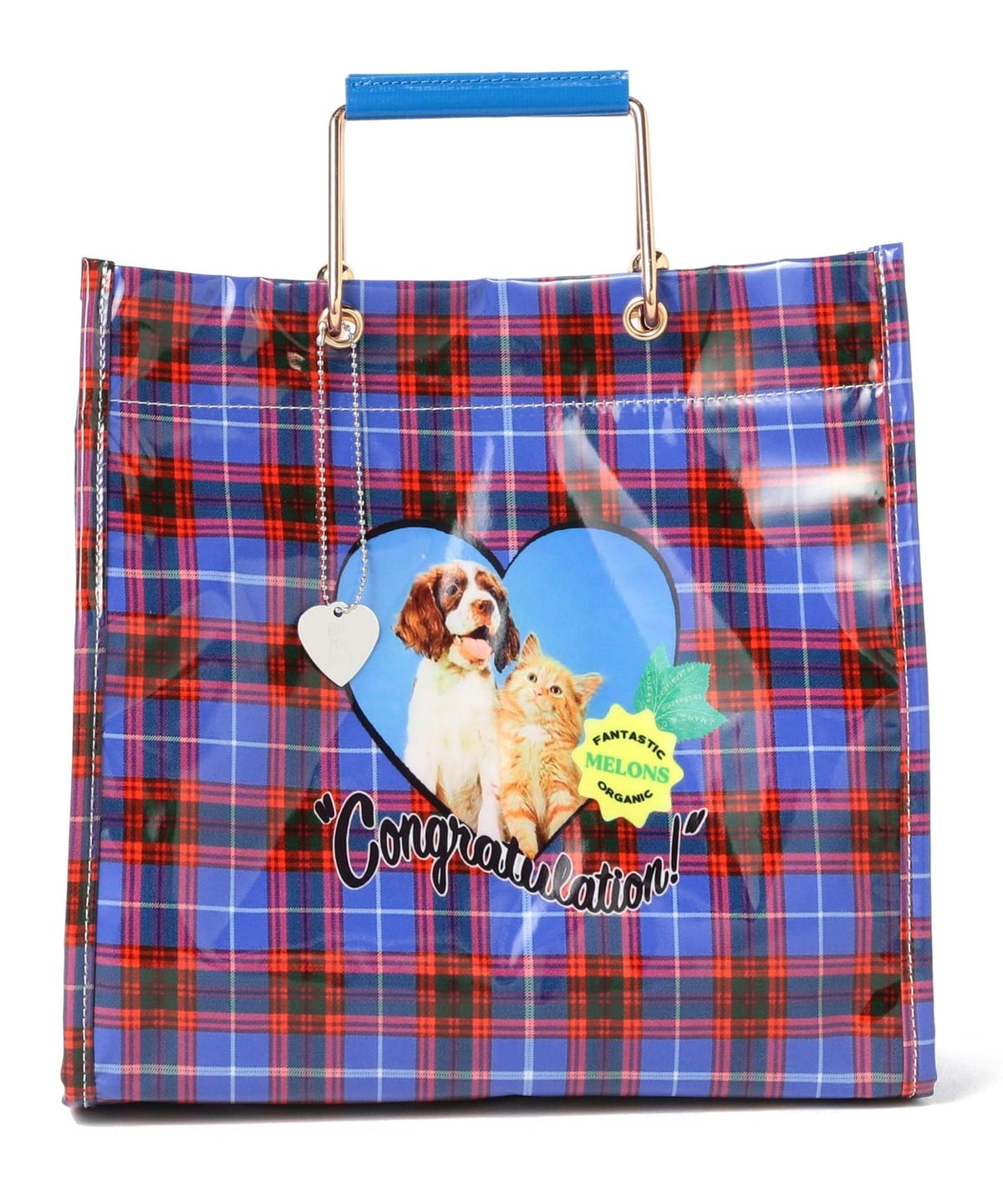 HEY!Mrs ROSE ヘイミセスローズ / Metal Handle バッグ バッグ WOMEN BLUE ONE SIZE HEY!Mrs ROSE ヘイミセスローズ / Metal Handle バッグ バッグ WOMEN BLUE ONE SIZE