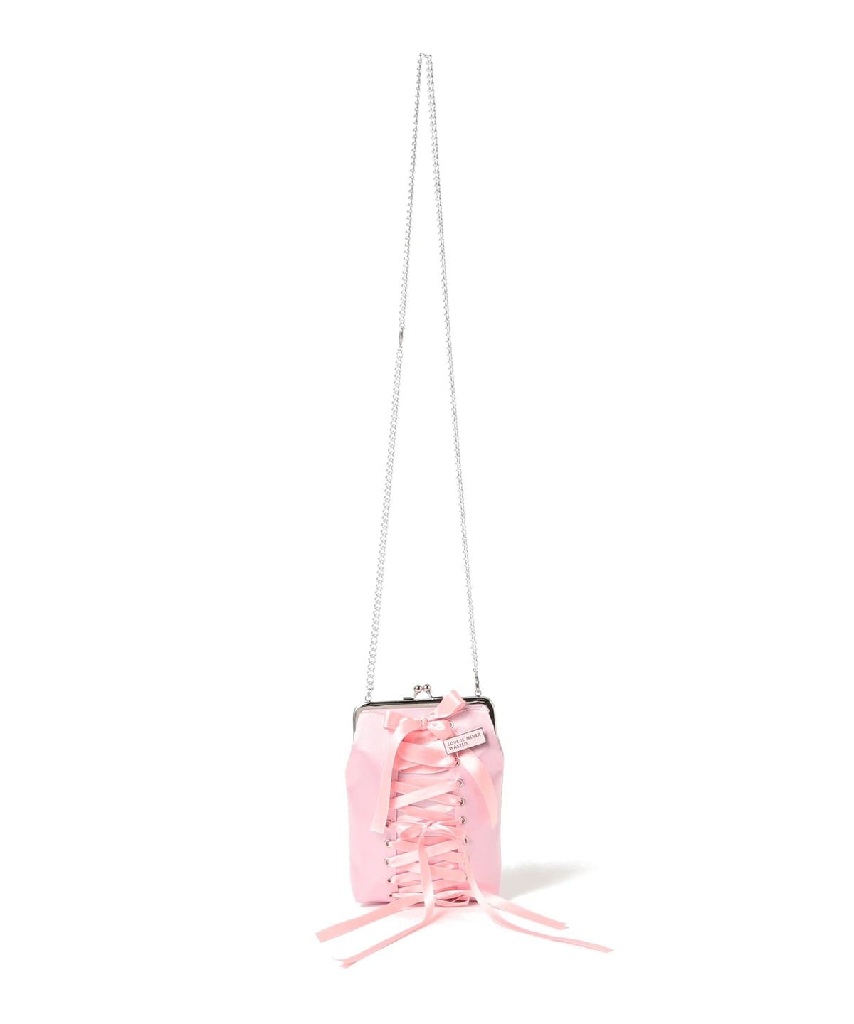 guriguri グリグリ / レースアップ がま口 バッグ バッグ WOMEN PINK ONE SIZE guriguri グリグリ / レースアップ がま口 バッグ バッグ WOMEN PINK ONE SIZE