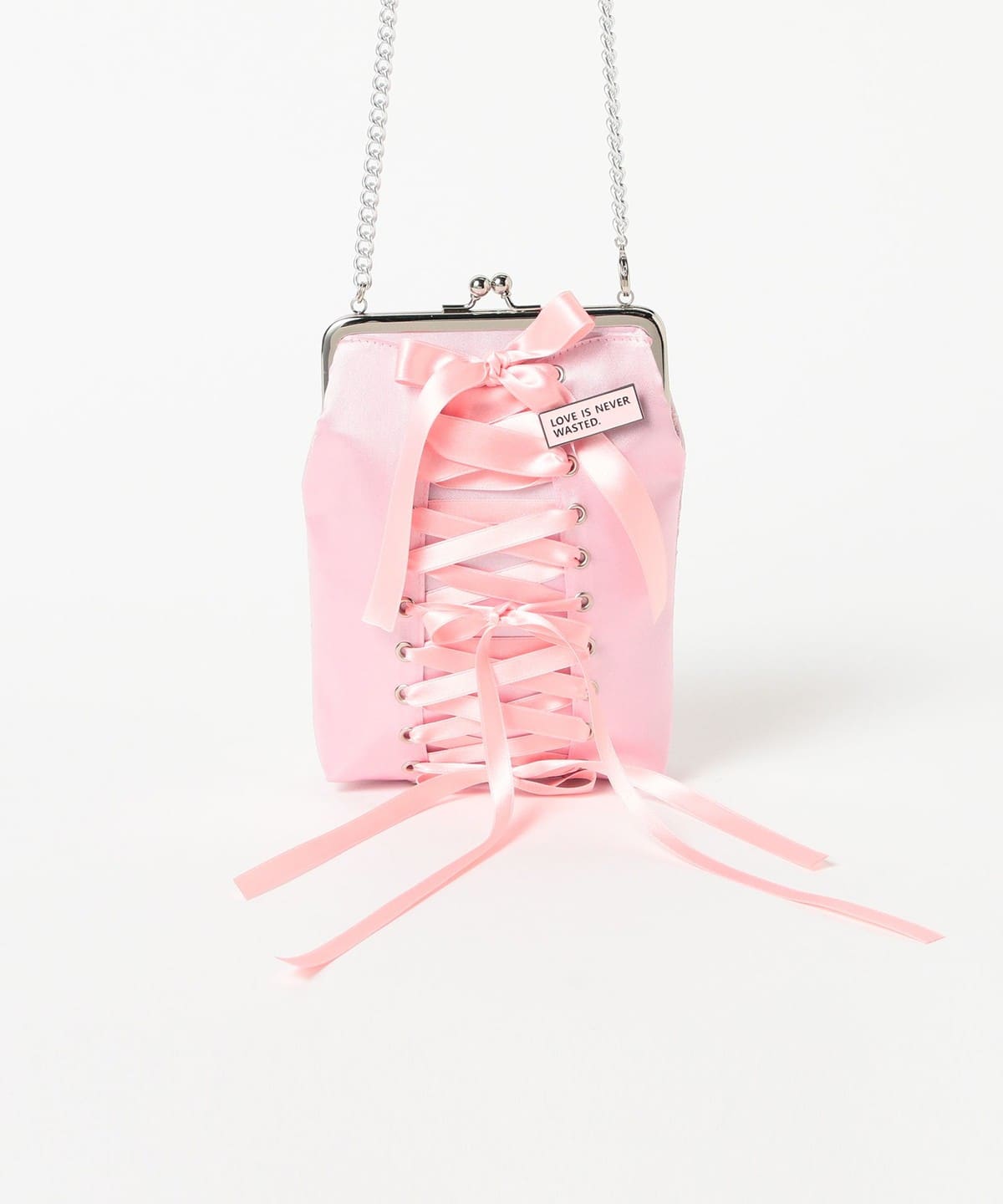 Ray BEAMS（レイ ビームス）guriguri / レースアップ がま口 バッグ