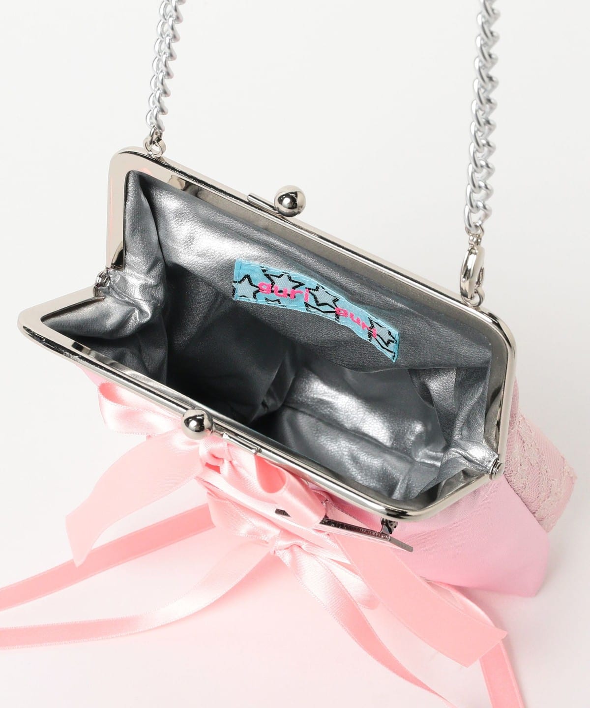 Ray BEAMS（レイ ビームス）guriguri / レースアップ がま口 バッグ