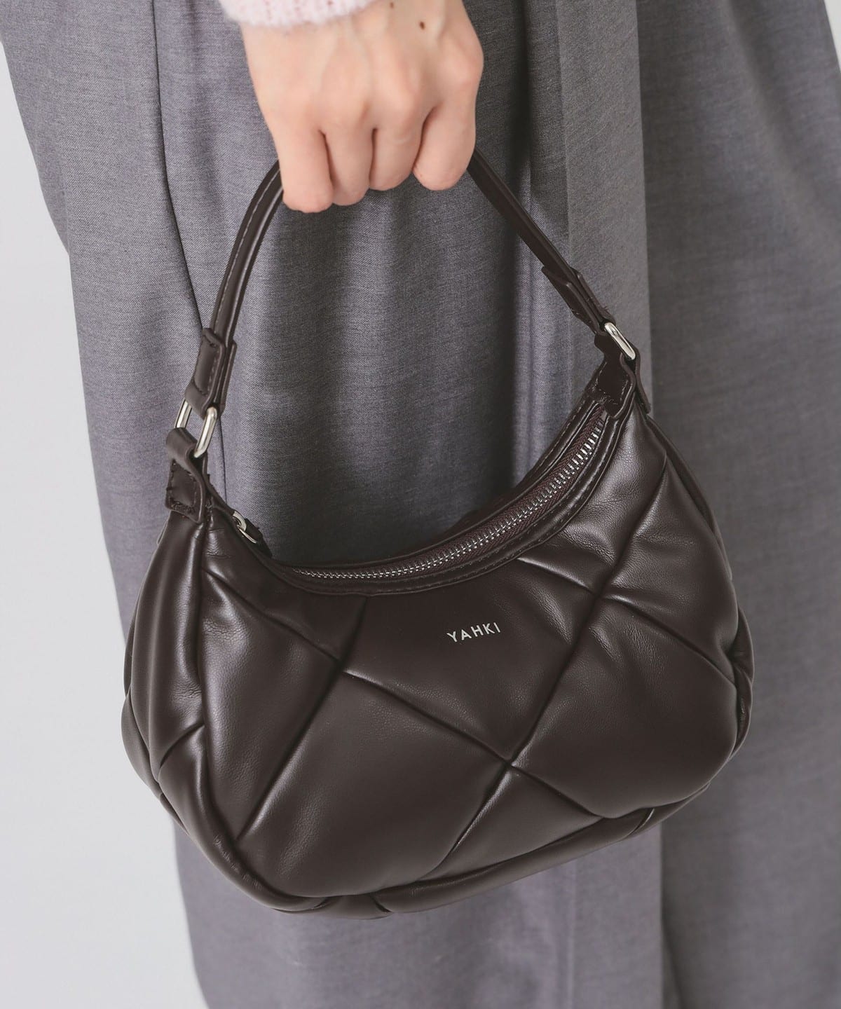 【WEB限定】YAHKI ヤーキ / YH-745 HAND BAG バッグ WOMEN DARK. BROWN ONE SIZE 【WEB限定】YAHKI ヤーキ / YH-745 HAND BAG バッグ WOMEN DARK. BROWN ONE SIZE