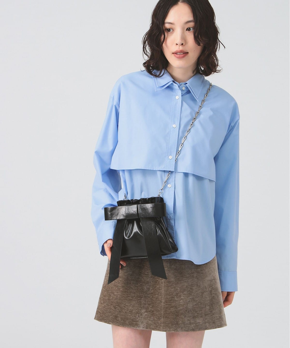 リボン チェーン バッグ バッグ WOMEN BLACK ONE SIZE リボン チェーン バッグ バッグ WOMEN BLACK ONE SIZE