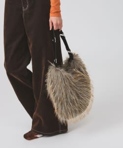 【+15%ポイントUP】ロング ファー バッグ