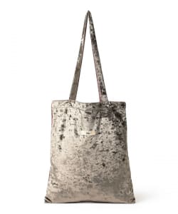 Uhr / Bicolor Velour Tote Bag