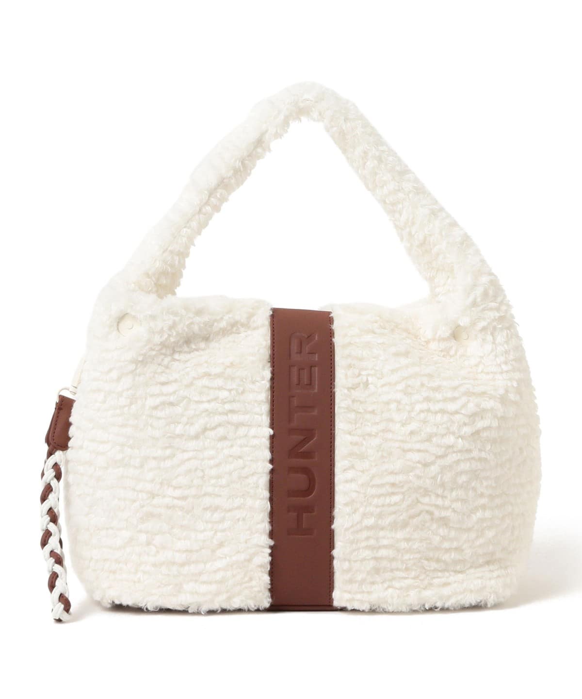 【WEB限定】HUNTER ハンター / ブークレ ミディ トートバッグ バッグ WOMEN NATURAL ONE SIZE 【WEB限定】HUNTER ハンター / ブークレ ミディ トートバッグ バッグ WOMEN NATURAL ONE SIZE