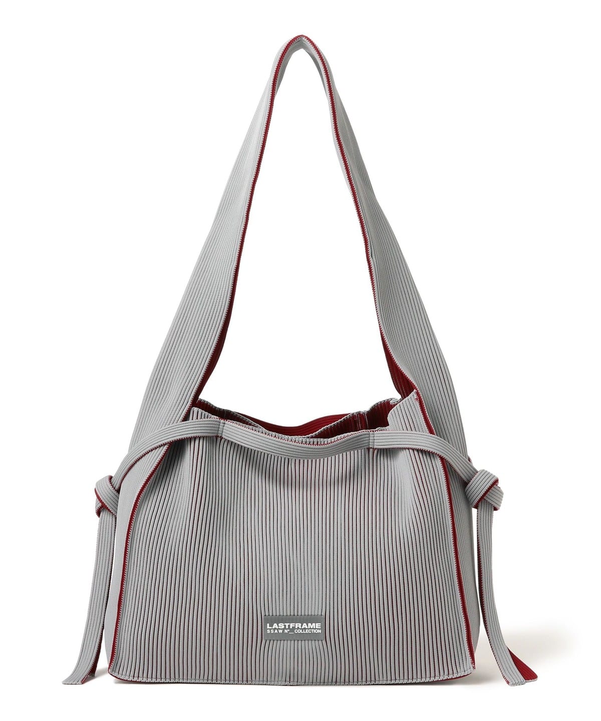 LASTFRAME ラストフレーム / HINEMOSU TOTE バッグ WOMEN Gray*Burgundy ONE SIZE LASTFRAME ラストフレーム / HINEMOSU TOTE バッグ WOMEN Gray*Burgundy ONE SIZE