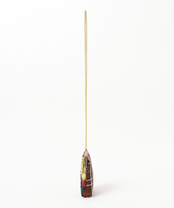 [美品]guriguri がま口bag Ray BEAMS（レイ ビームス）guriguri / チェック パッチワーク