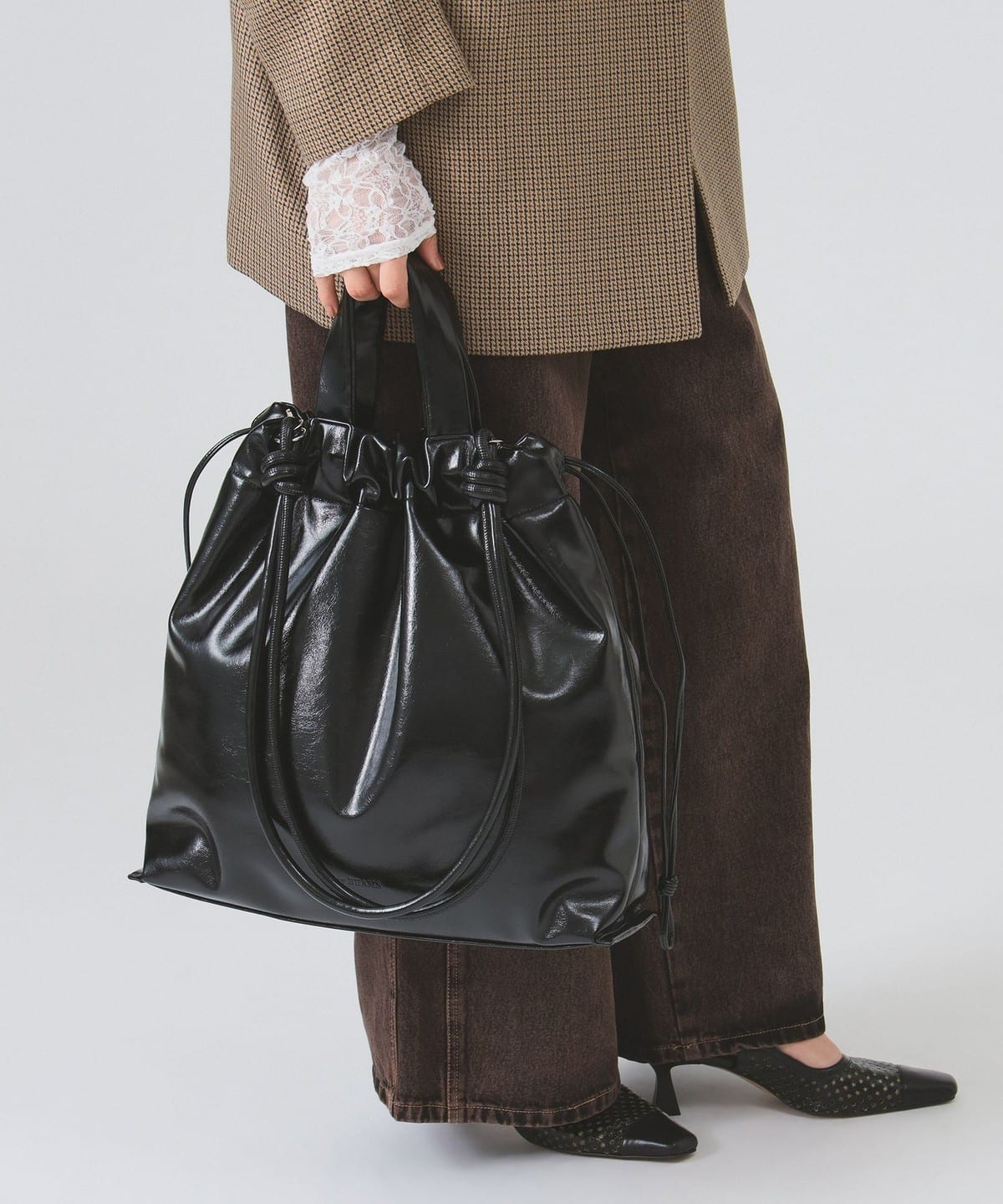 ビッグ マルチ トート バッグ WOMEN BLACK ONE SIZE ビッグ マルチ トート バッグ WOMEN BLACK ONE SIZE