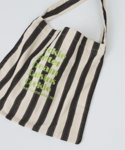 【別注】beej / 刺繍 ストライプ トート バッグ