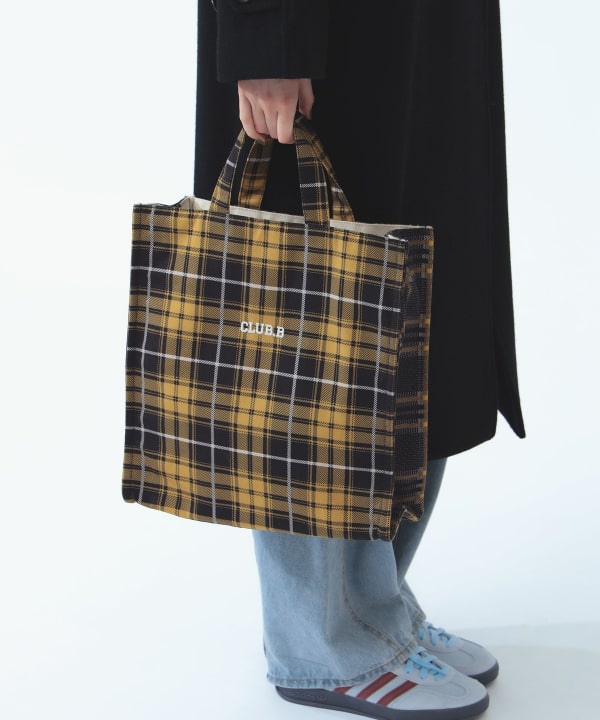 【別注】beej × Ray BEAMS / Tartan Check Box Bag