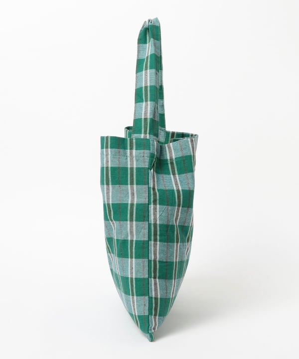 【別注】beej × Ray BEAMS / Check Woven OS Bag