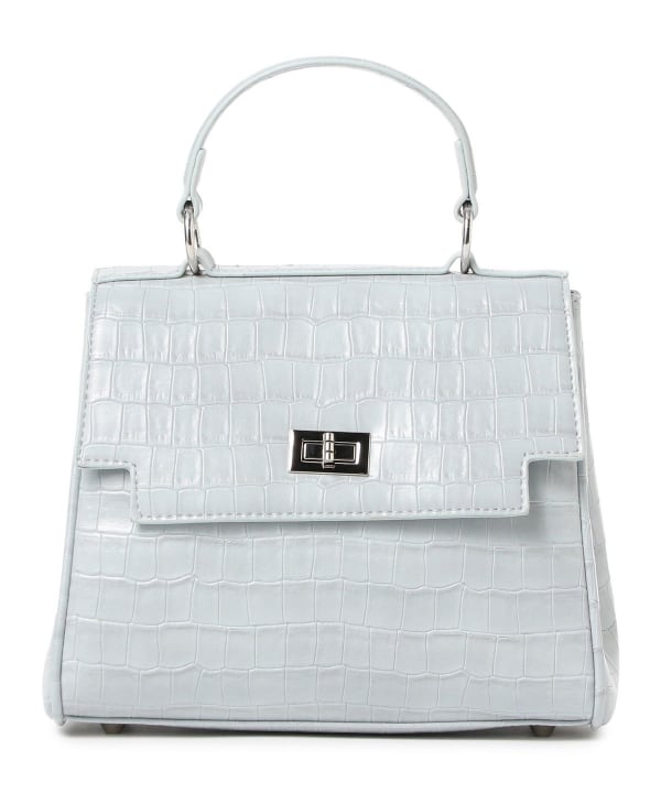 Crocodile flap bag