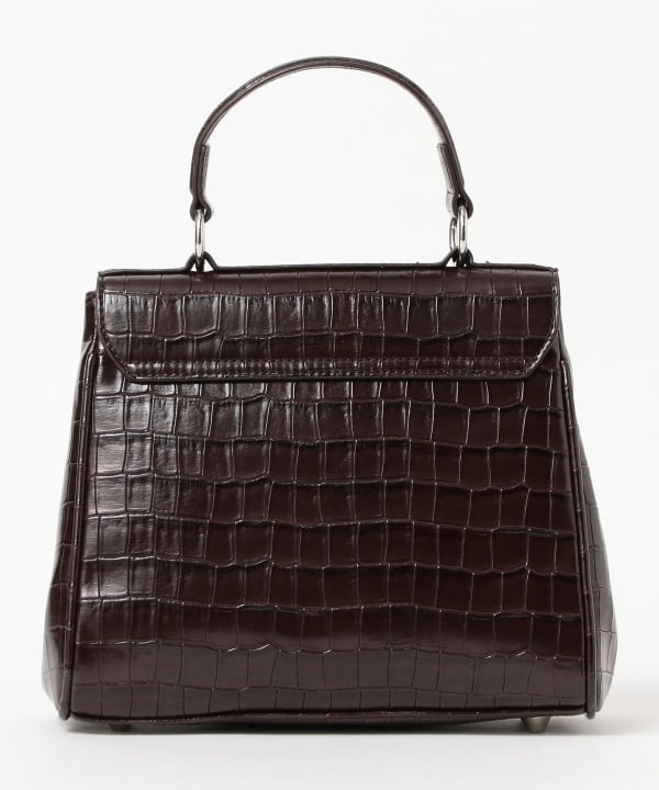 Crocodile flap bag