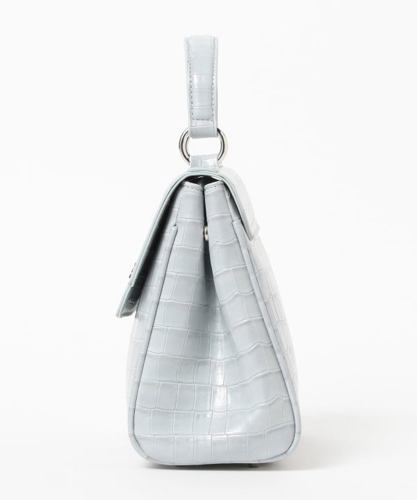 Crocodile flap bag