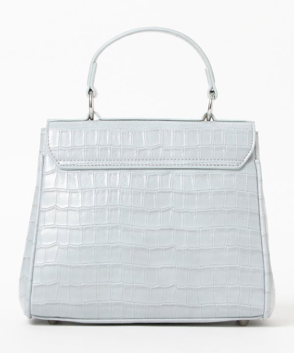Crocodile flap bag