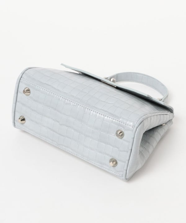 Crocodile flap bag