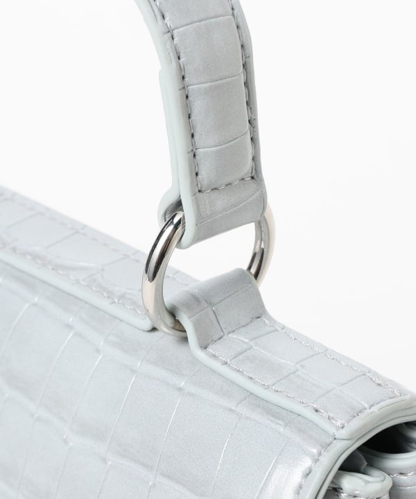 Crocodile flap bag