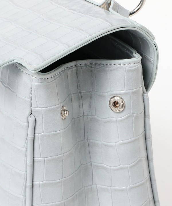 Crocodile flap bag