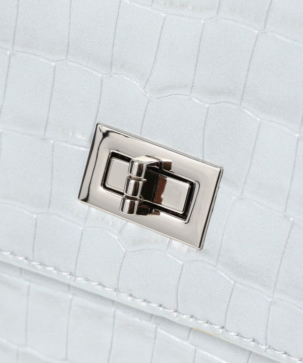 Crocodile flap bag