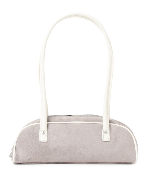 Faux suede combination bag