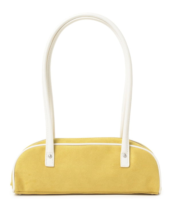 Faux suede combination bag