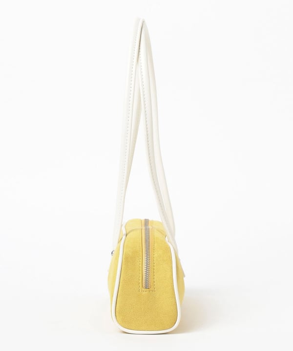 Faux suede combination bag