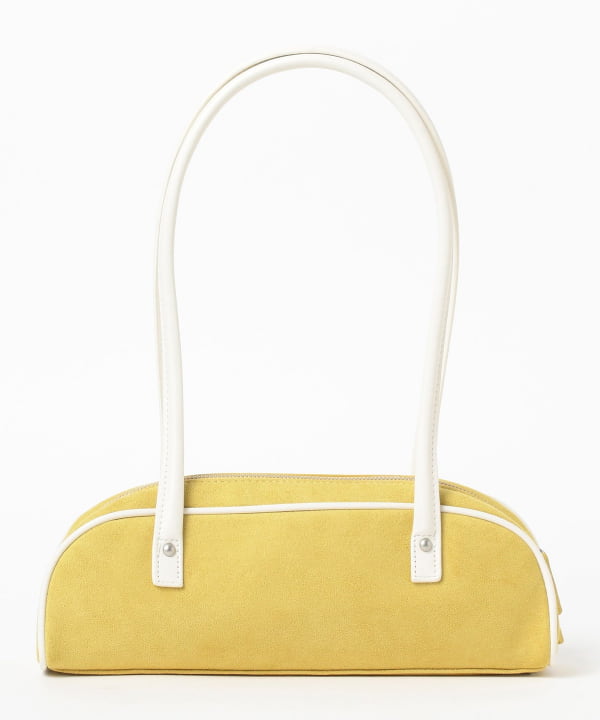 Faux suede combination bag