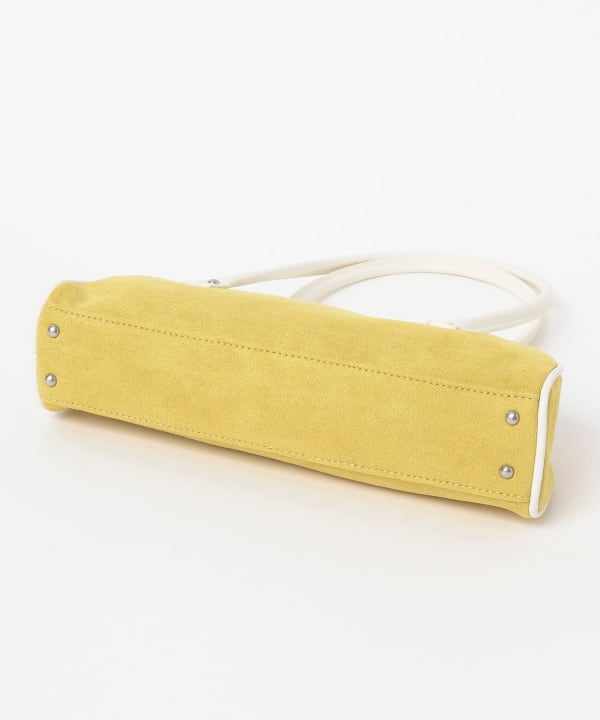 Faux suede combination bag