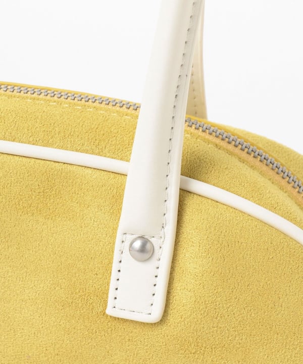 Faux suede combination bag