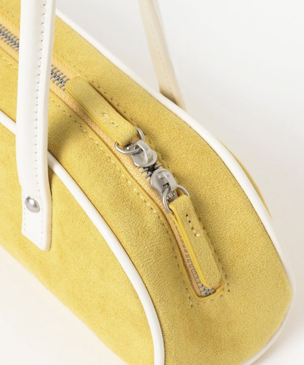 Faux suede combination bag