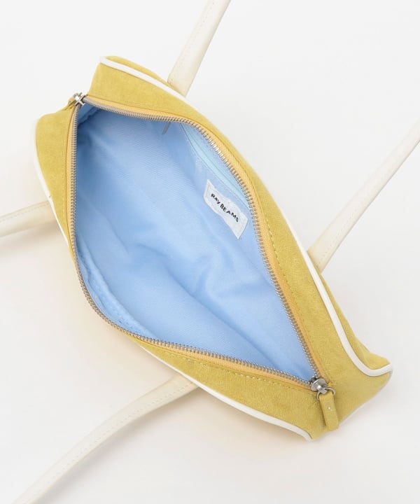 Faux suede combination bag