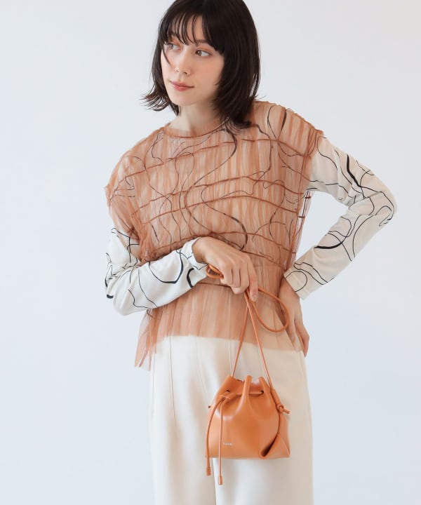 Ray BEAMS YAHKI / 女裝YH-554 SMALL 床革巾著包（包包側背包）網購｜BEAMS