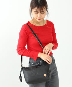 toleur × Ray BEAMS / 別注 レザー 切替 ショルダーバッグ