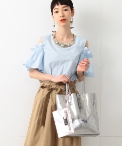◇LAURA DI MAGGIO × Ray BEAMS / 別注 メタリック トートバッグ
