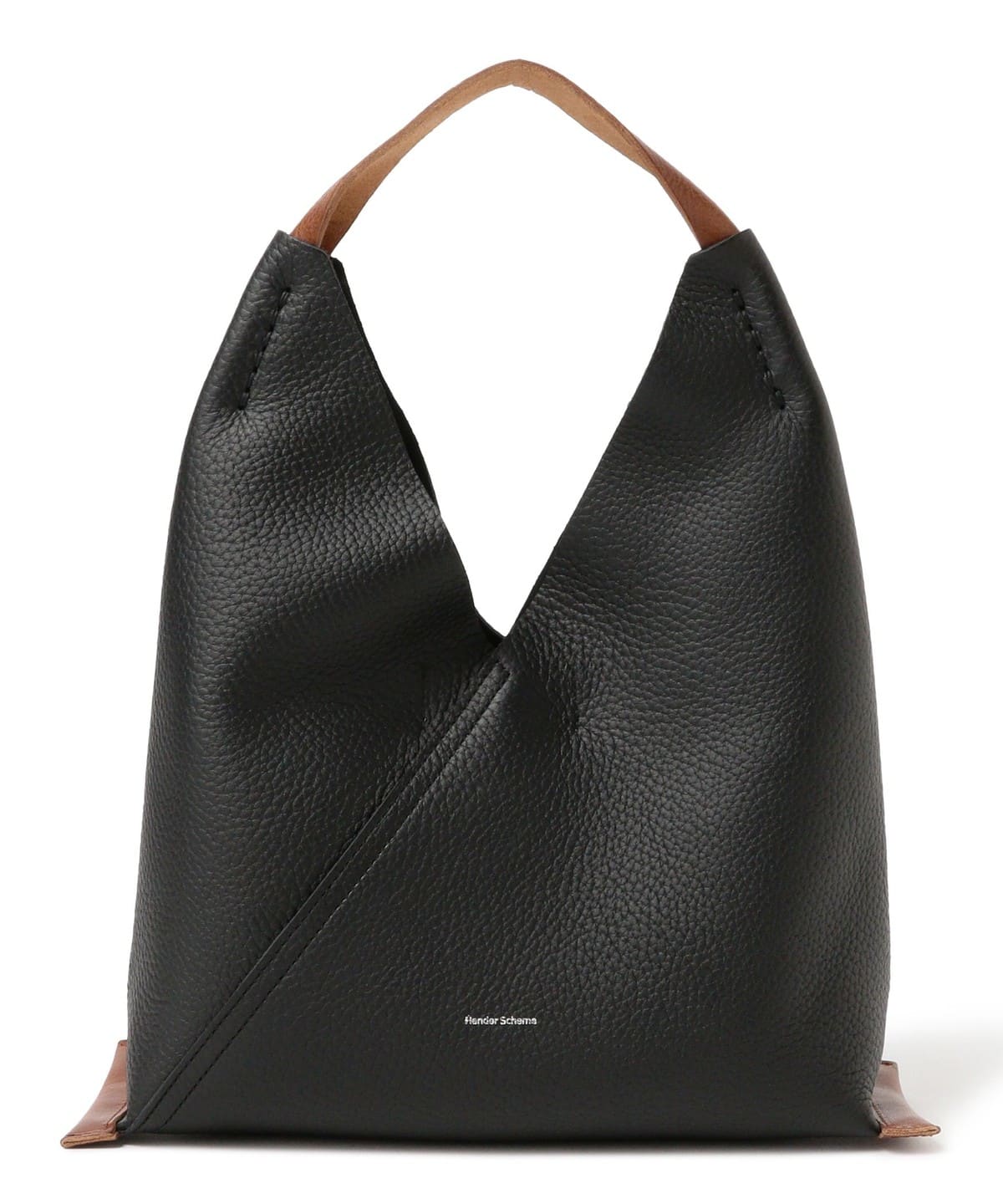 BEAMS JAPAN　Hendar Schenne ブラック　ブライドルレザー BEAMS JAPAN（ビームス ジャパン）Hender Scheme / triangle bag