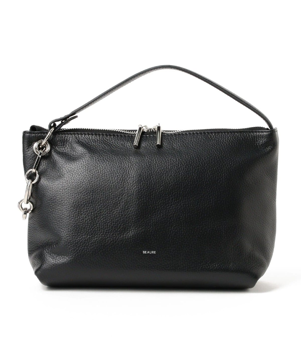【WEB限定】BEAURE ビュレ / カウレザー ワンハンドル 3WAYチェーンバッグ バッグ WOMEN BLACK ONE SIZE 【WEB限定】BEAURE ビュレ / カウレザー ワンハンドル 3WAYチェーンバッグ バッグ WOMEN BLACK ONE SIZE