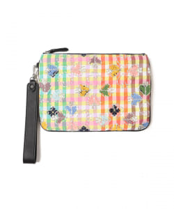 ○kate spade new york × BEAMS COUTURE / Bella Plaid Pouch Wristlet