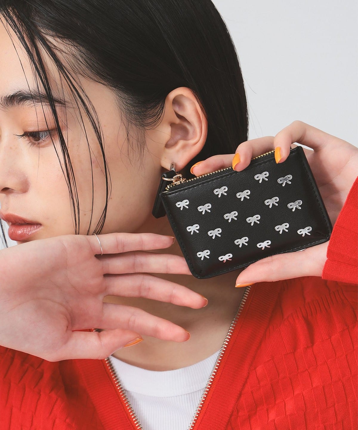 【別注】Casselini キャセリーニ / フォイル プリント カードケース 財布・小物 WOMEN BLACK ONE SIZE 【別注】Casselini キャセリーニ / フォイル プリント カードケース 財布・小物 WOMEN BLACK ONE SIZE