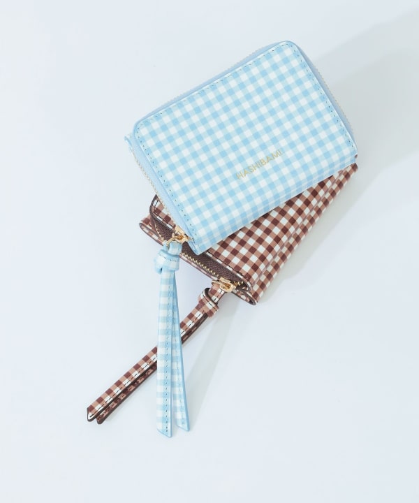 【+10%ポイントUP】【WEB限定】Hashibami / ギンガムチェック ウォレット