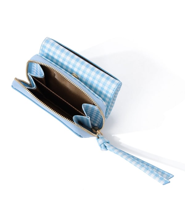【+10%ポイントUP】【WEB限定】Hashibami / ギンガムチェック ウォレット