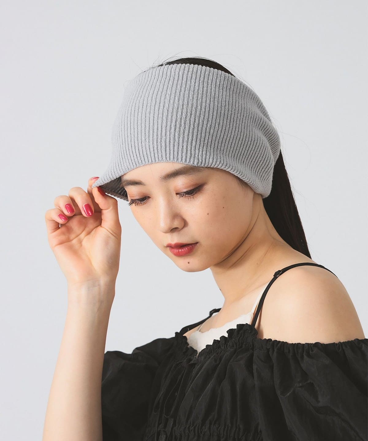 RACAL ラカル / Rib knit Hairband ヘアアクセサリー WOMEN GREY ONE SIZE RACAL ラカル / Rib knit Hairband ヘアアクセサリー WOMEN GREY ONE SIZE